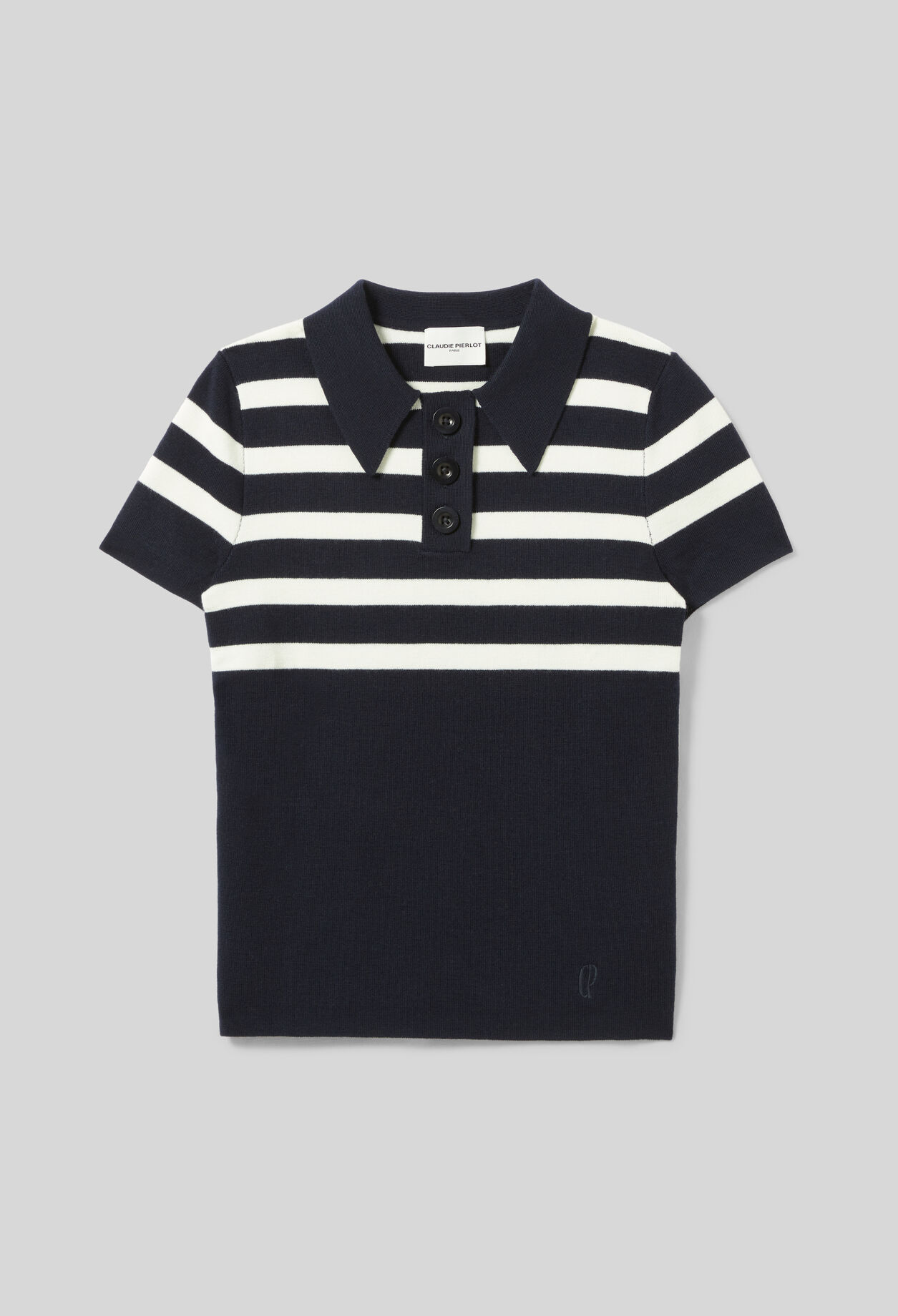 Top polo maille fine