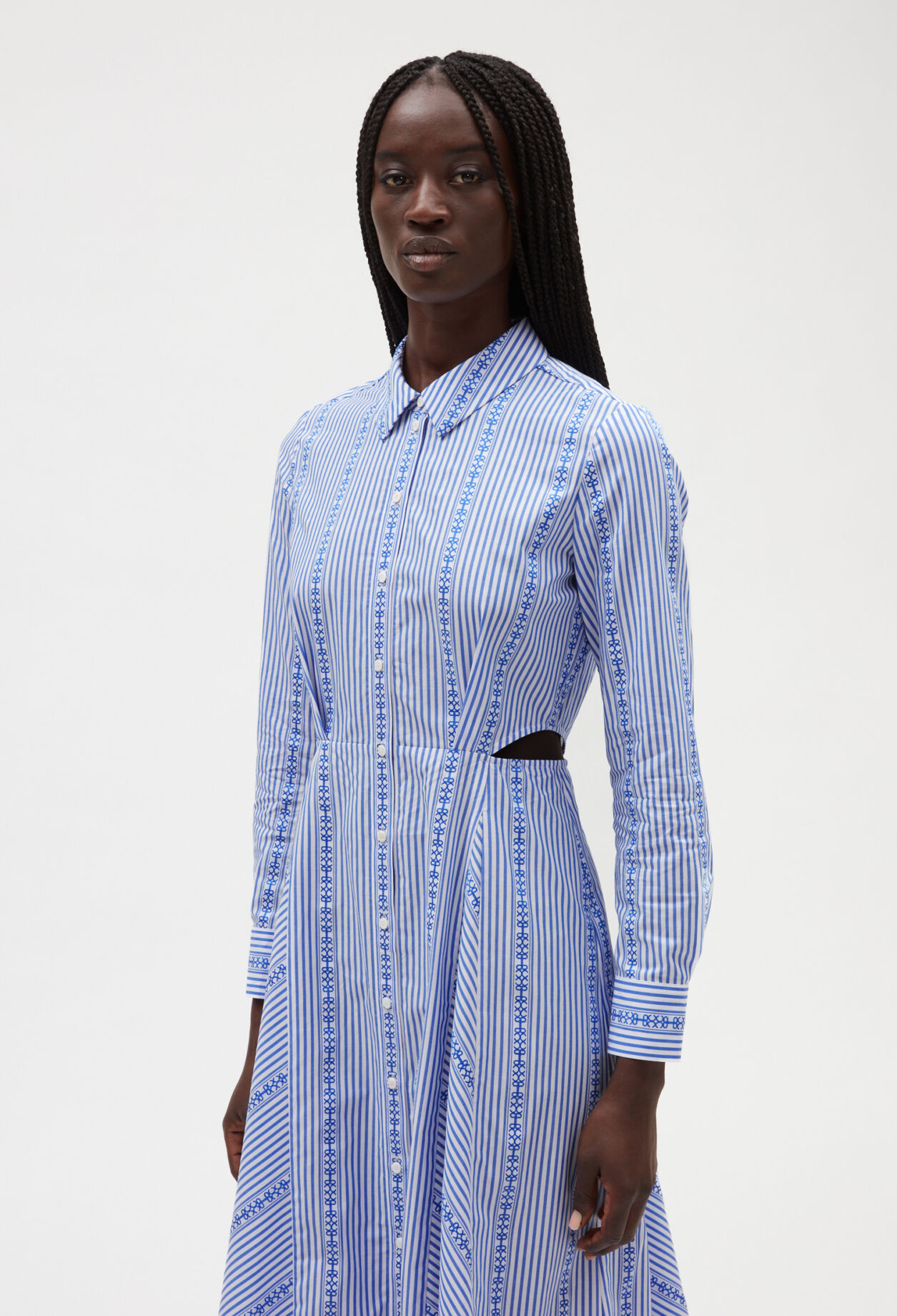 Robe chemise midi bleu ciel pour femme Claudie Pierlot