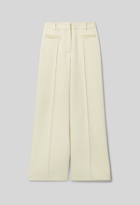 Straight-leg tailored trousers