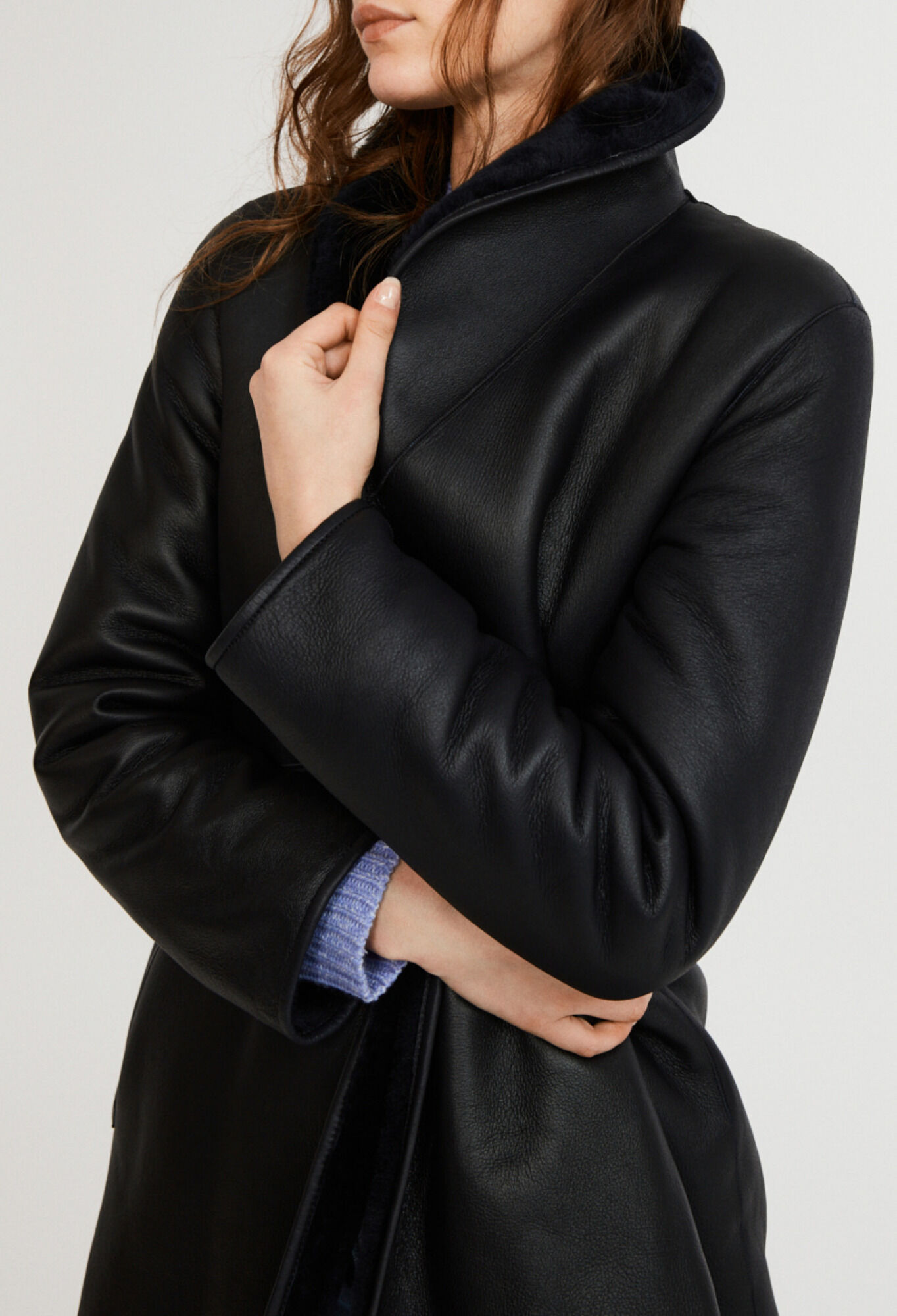 Claudie pierlot shearling coat sales