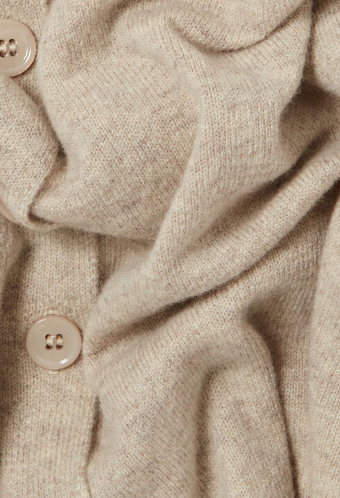 Cardigan laine boutonné broderie CP