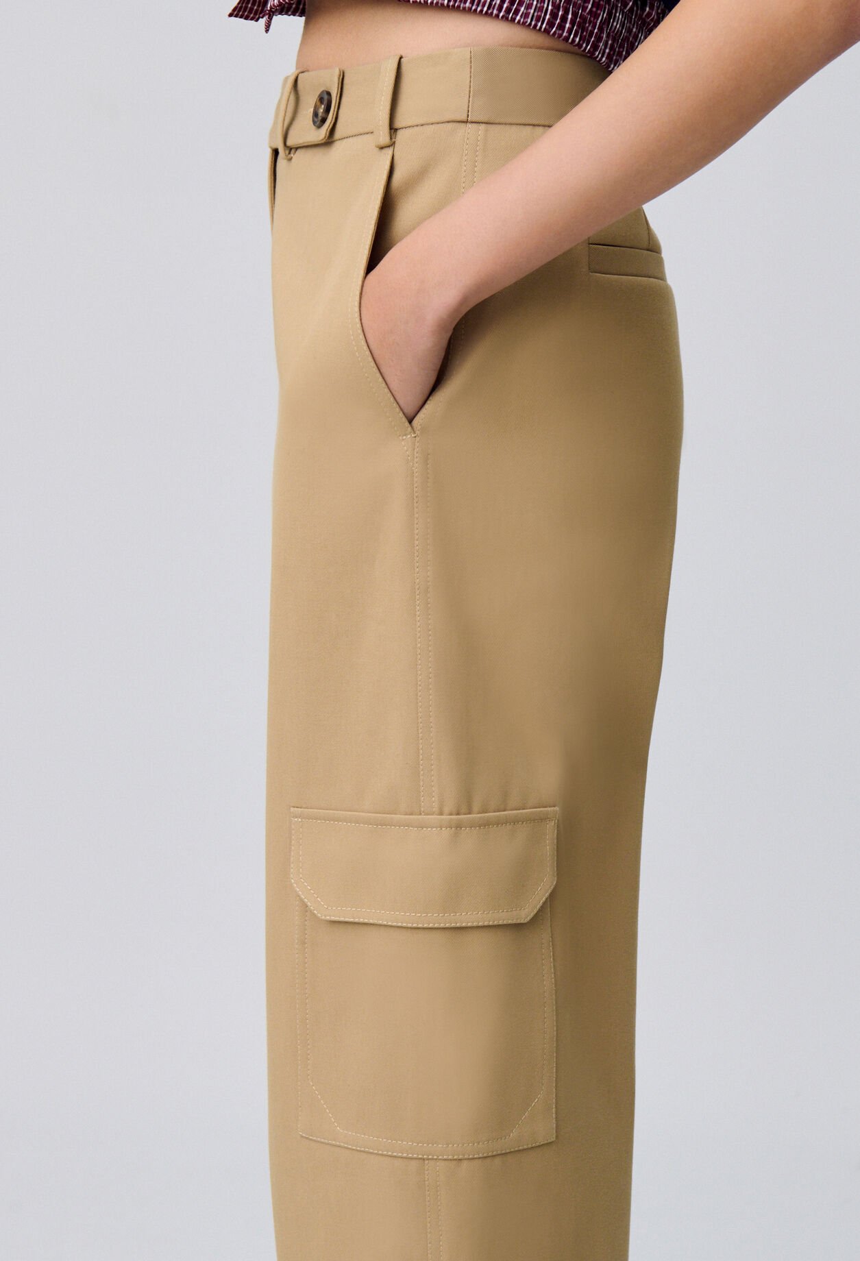 Pantalon cargo droit large