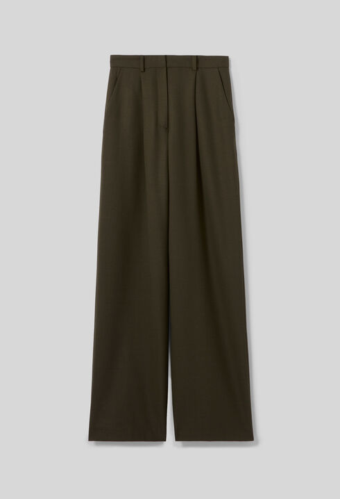 Wide-leg Tailored Trousers