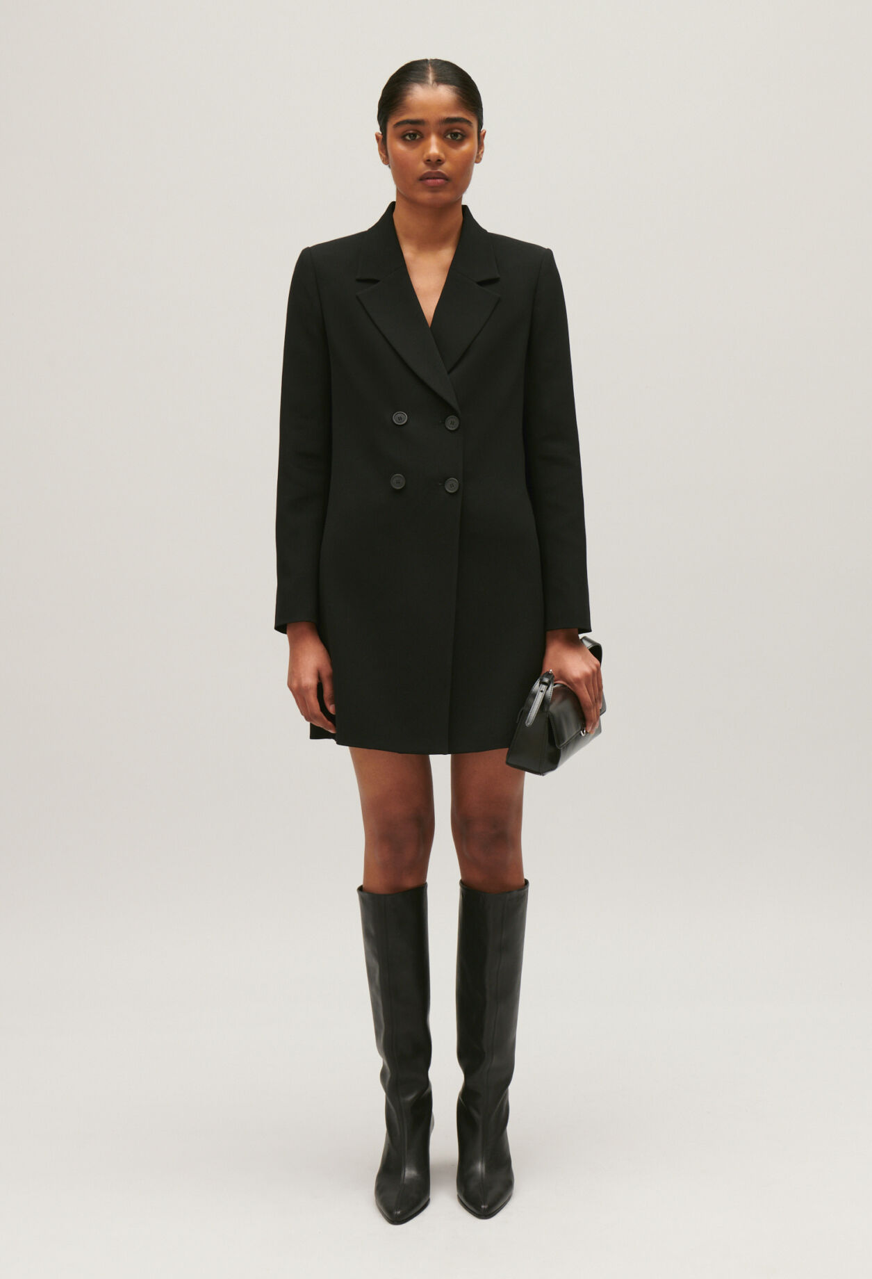 Short black suit dress for women Claudie Pierlot