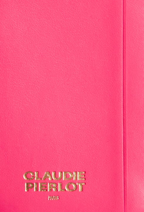 Porte-cartes bandoulière cuir lisse