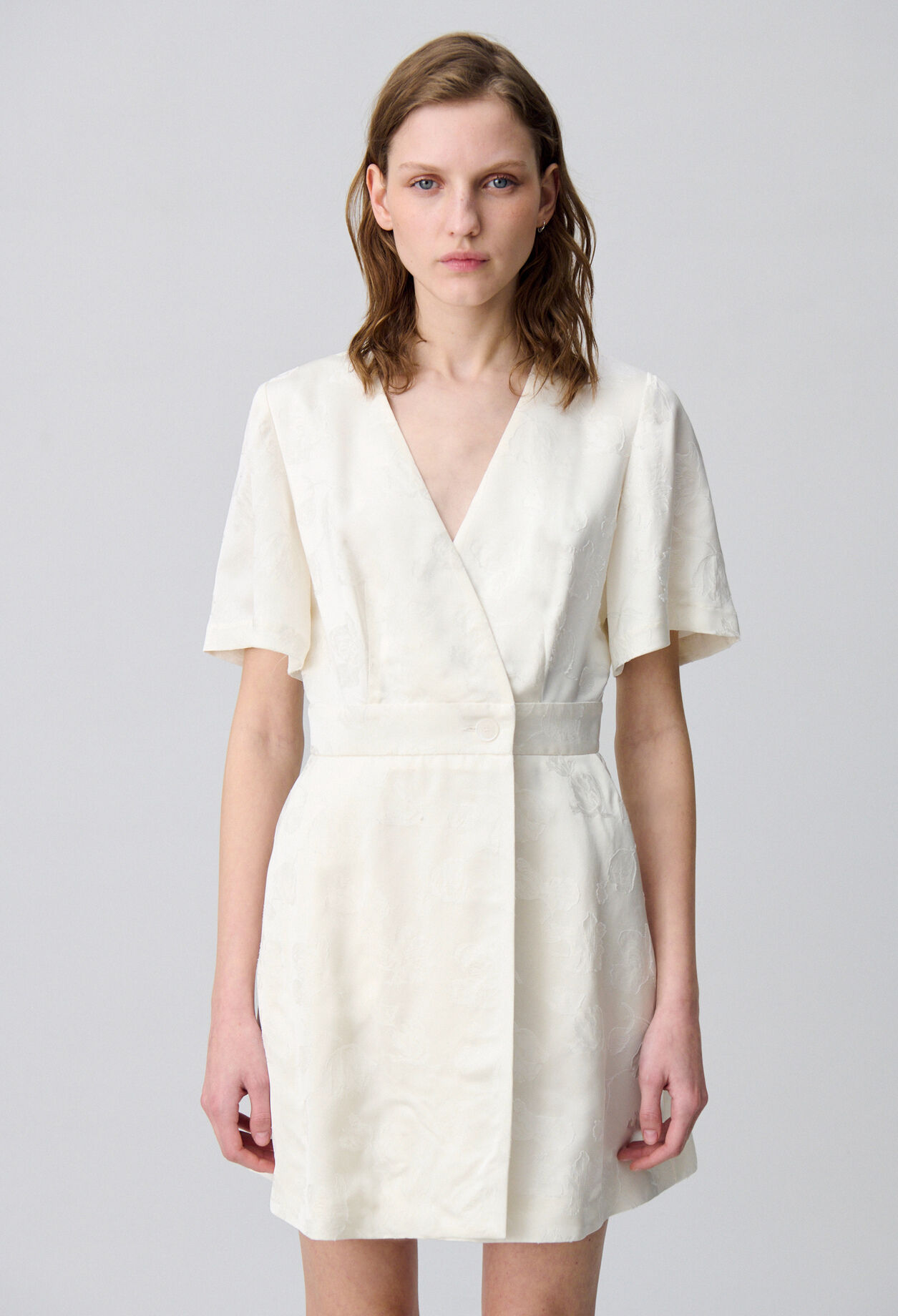 Wrap-Style Mini Dress