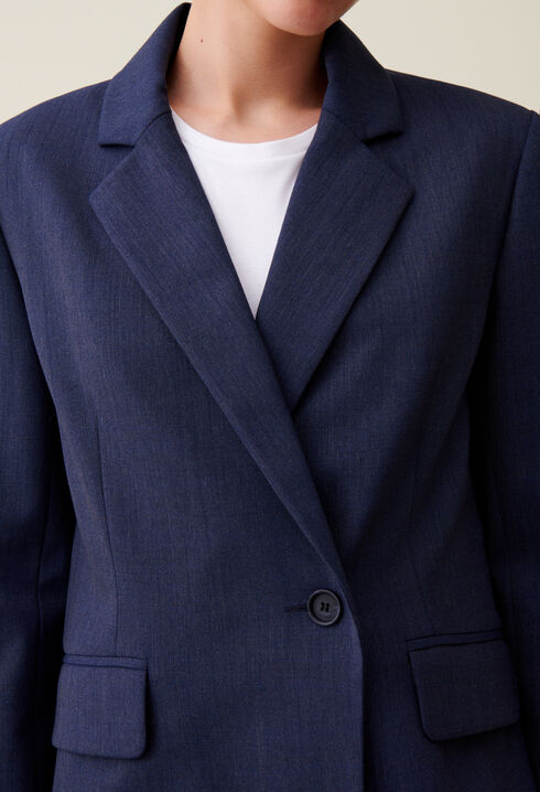 Veste tailleur croisée marine