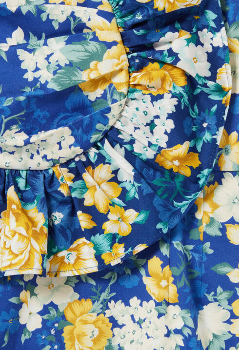 Robe courte volantée