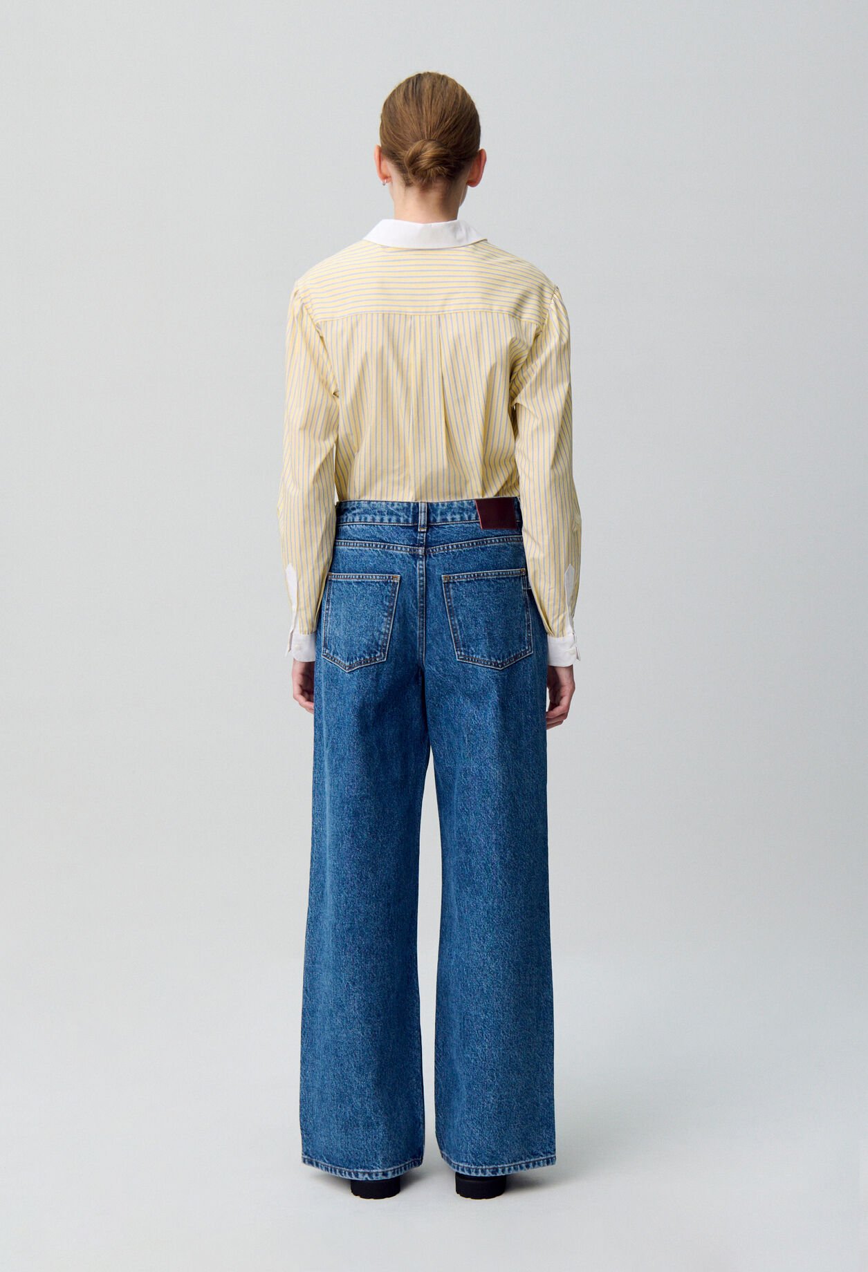 Jean denim droit large