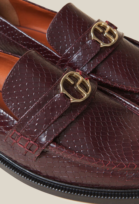 Mocassins effet serpent boucle CP