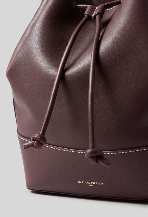 Grand sac seau cuir