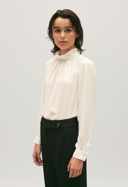 Blouse fluide écrue