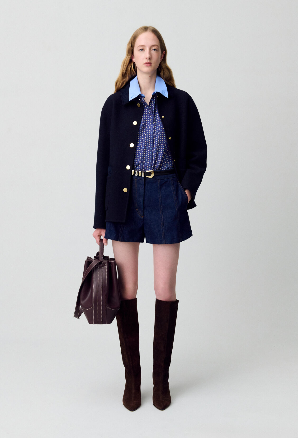 Raw Denim Mini Skirt