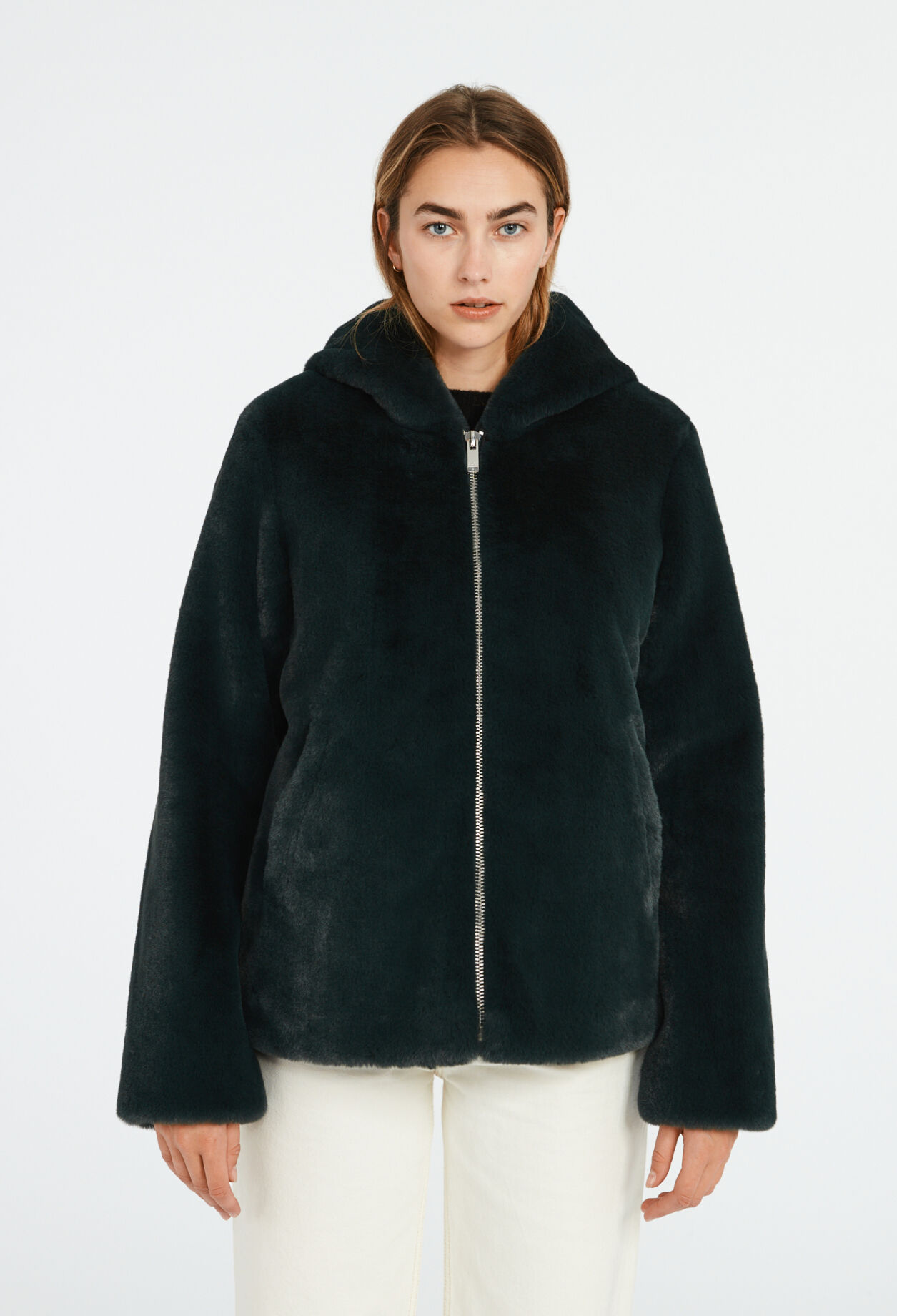 Faux fur jacket