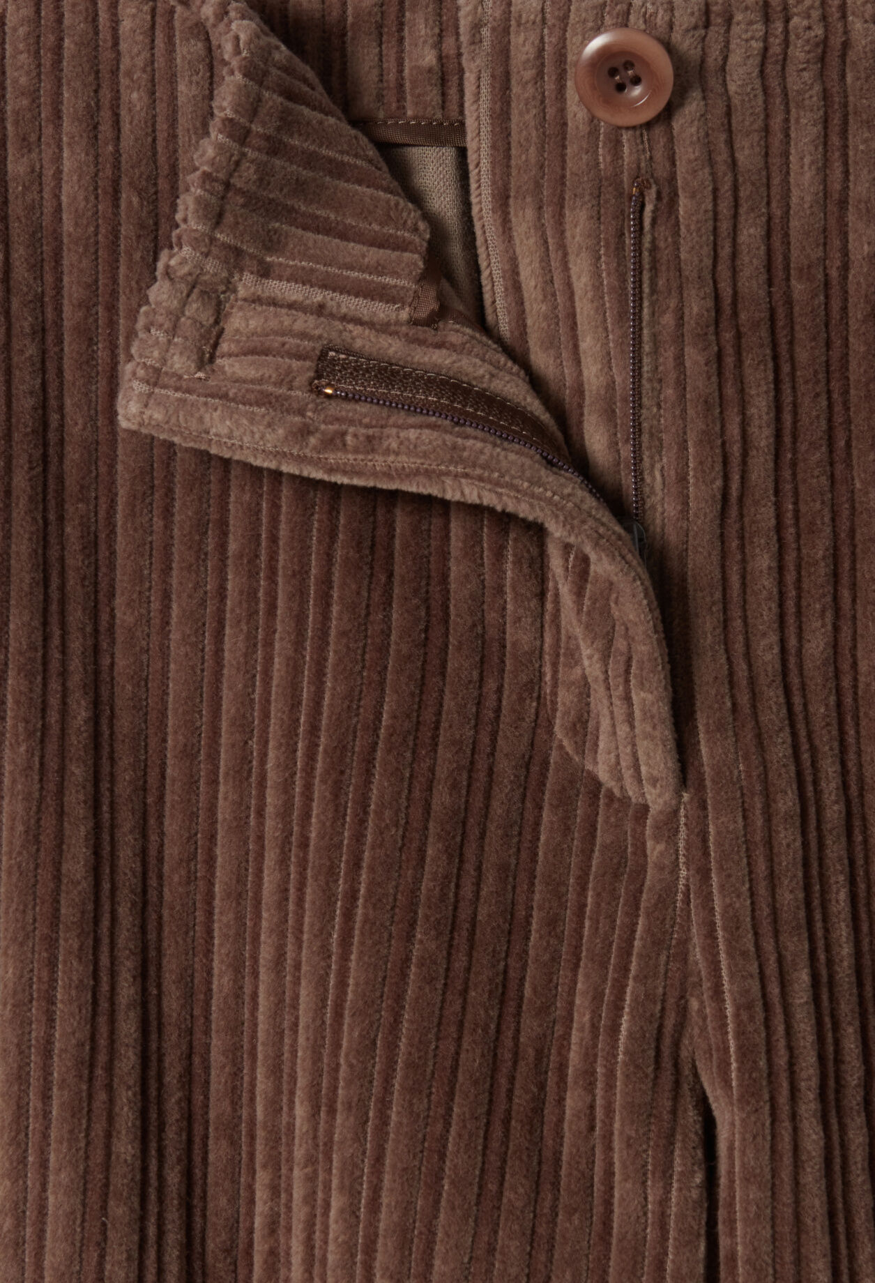 Wide corduroy cargo trousers