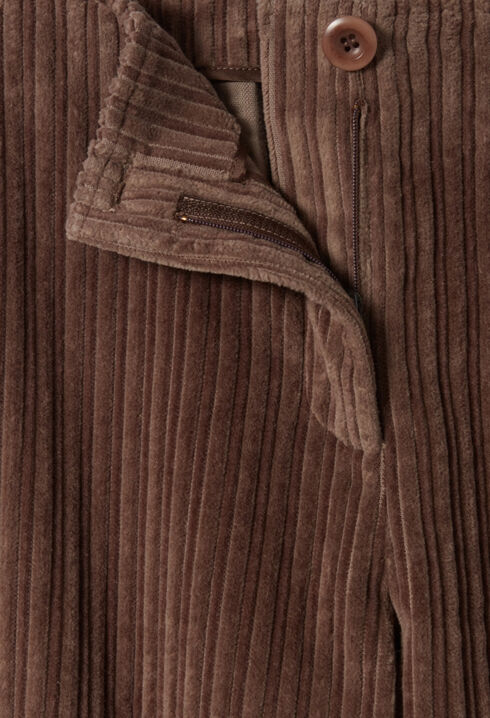 Pantalon cargo large velour côtelé