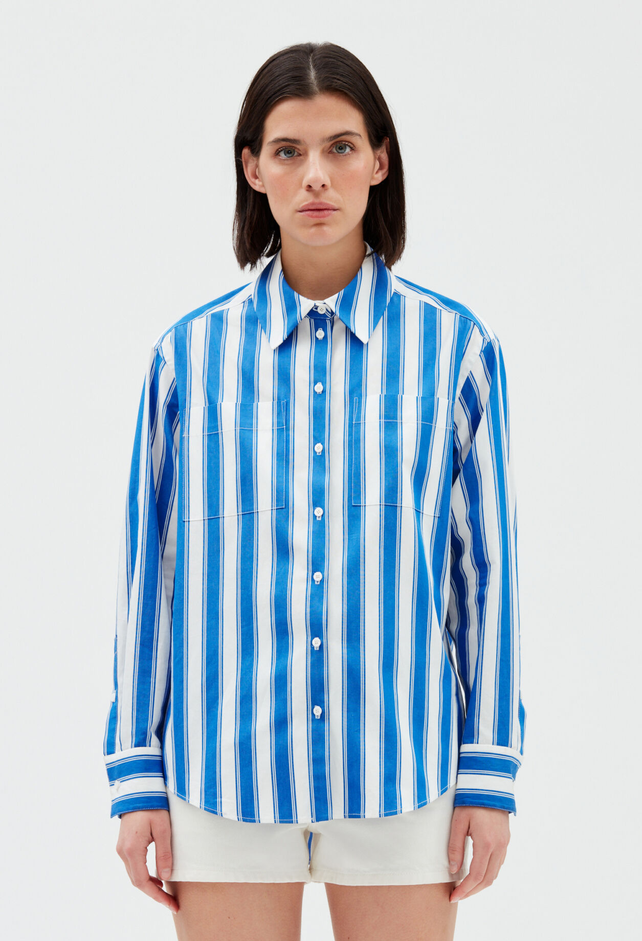 Chemise rayures bleue