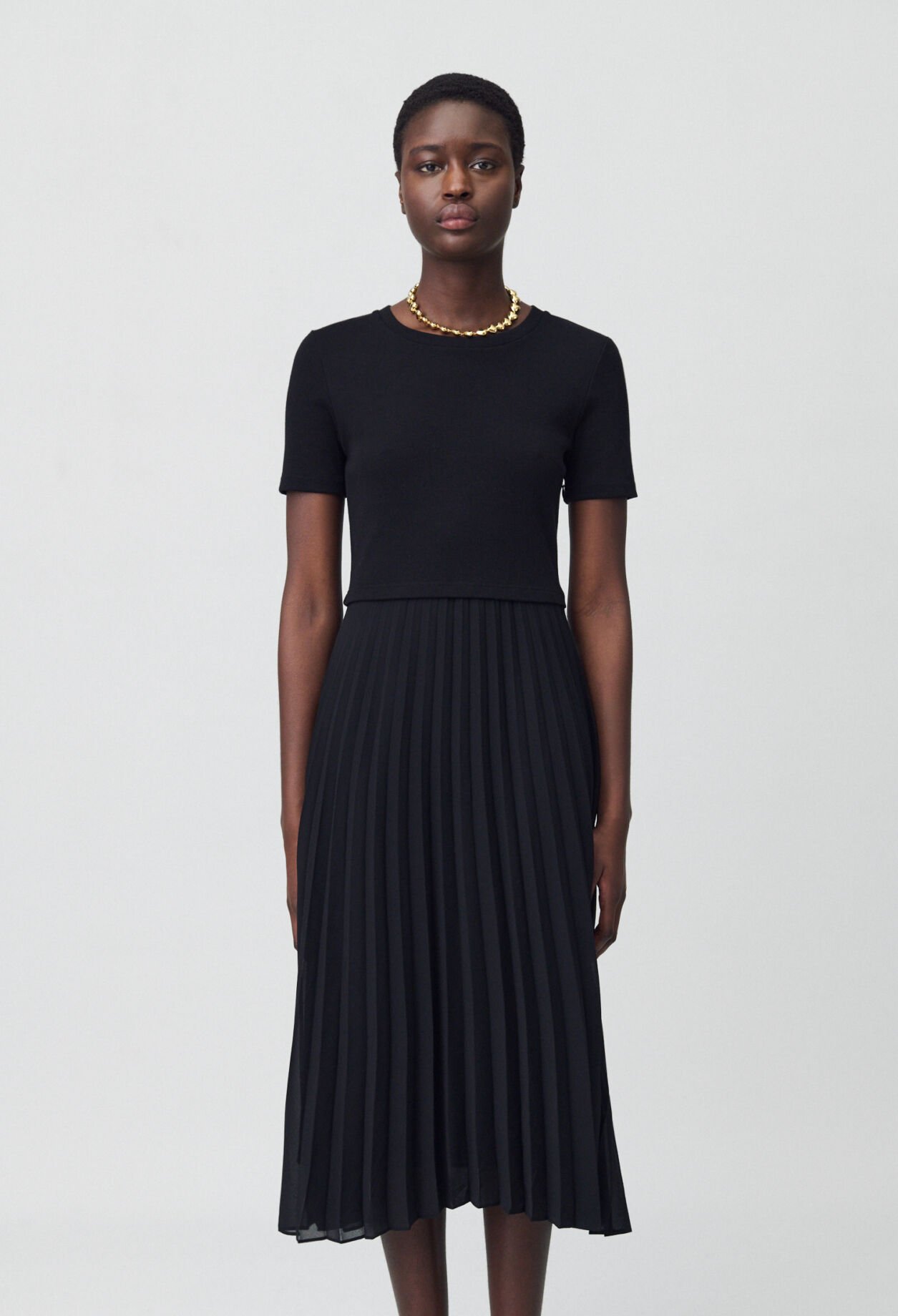 Robe Teli longue bimatière