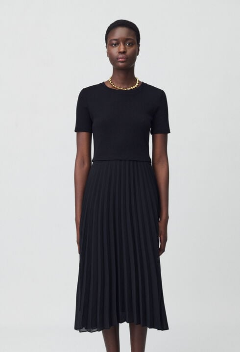 Robe Teli longue bimatière
