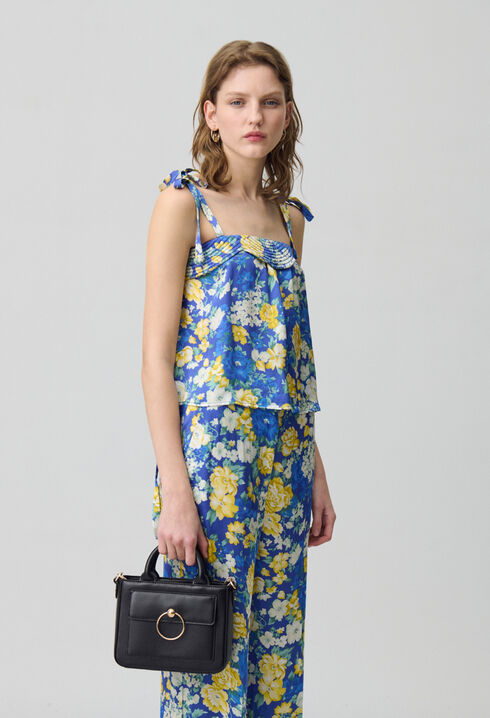Sac Anouck cuir lisse chaîne