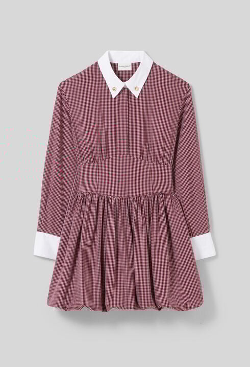 Robe courte carreaux