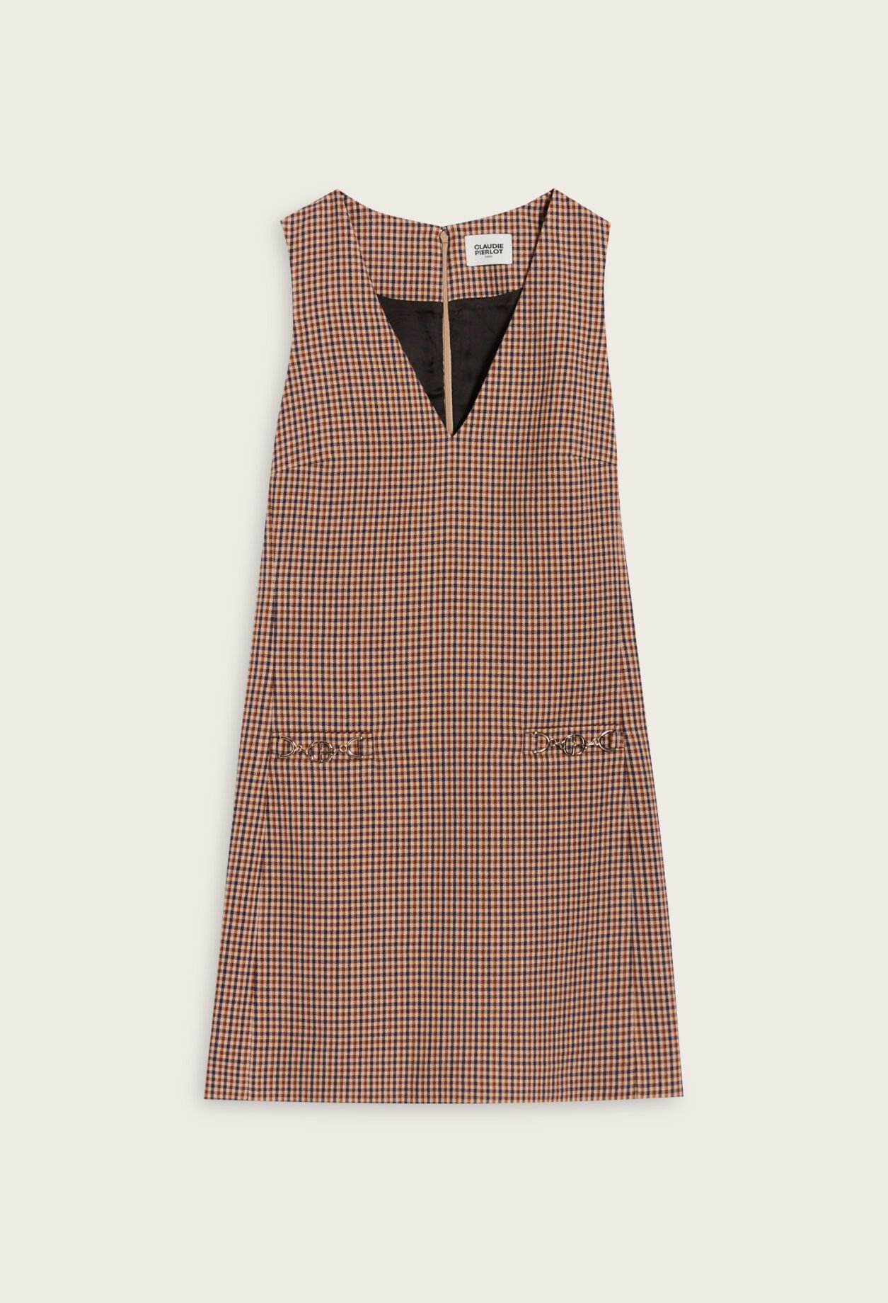 Camel print short dress