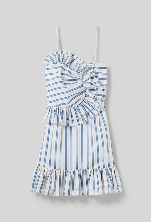 Robe courte volantée