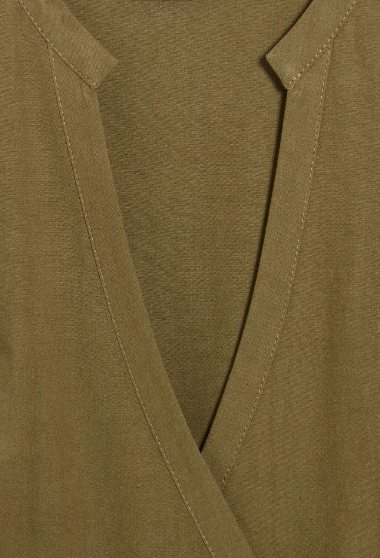 Robe courte portefeuille col mao