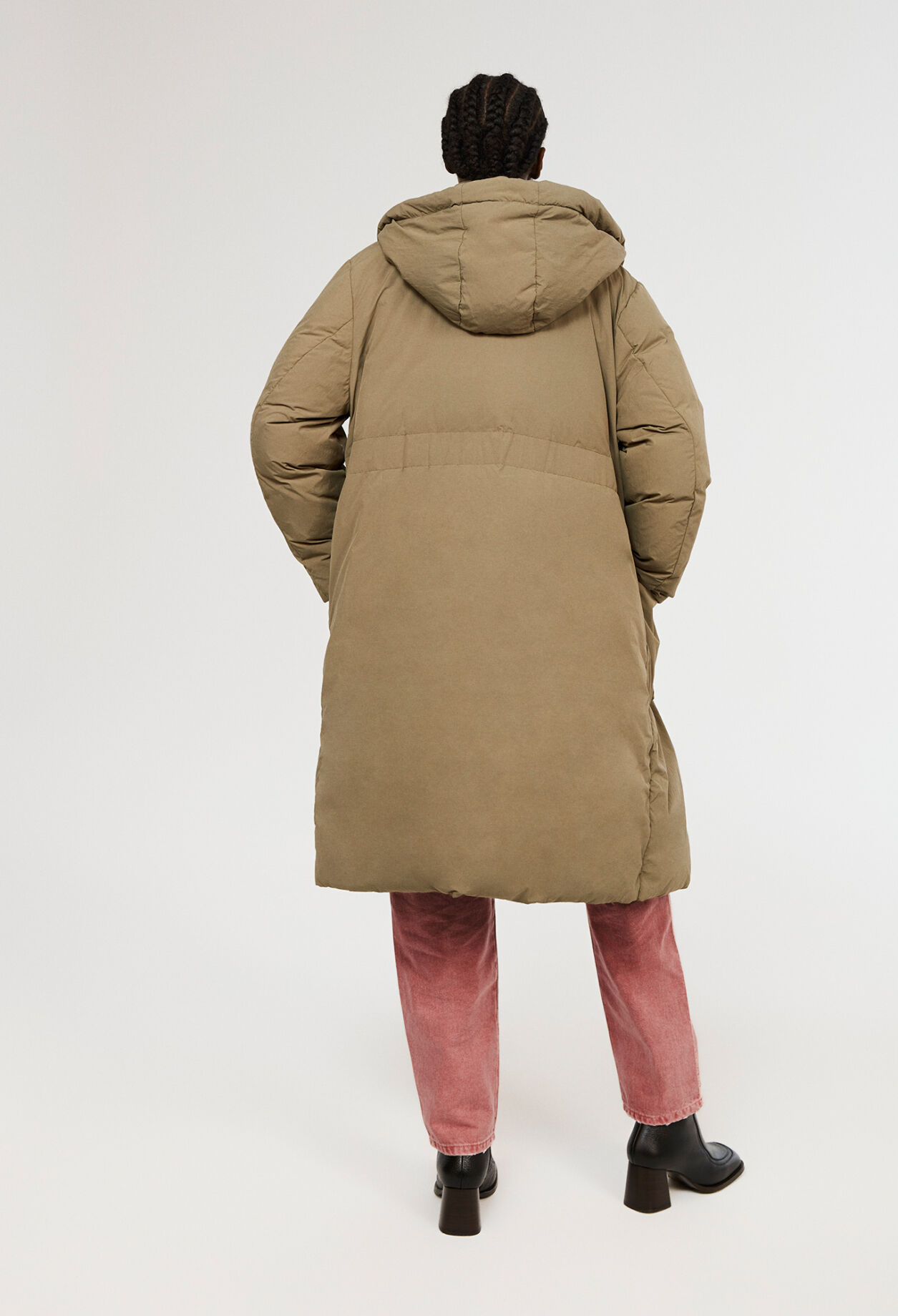 Responsible down-filled long parka