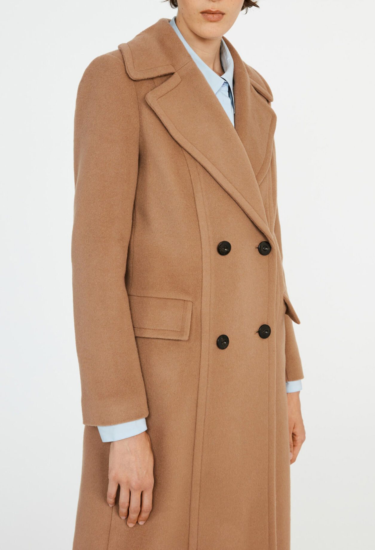 Manteau long croisé