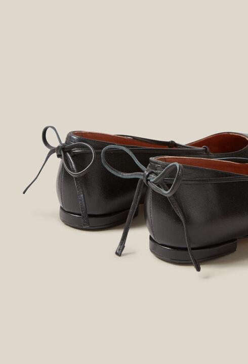 Ballerines cuir noir