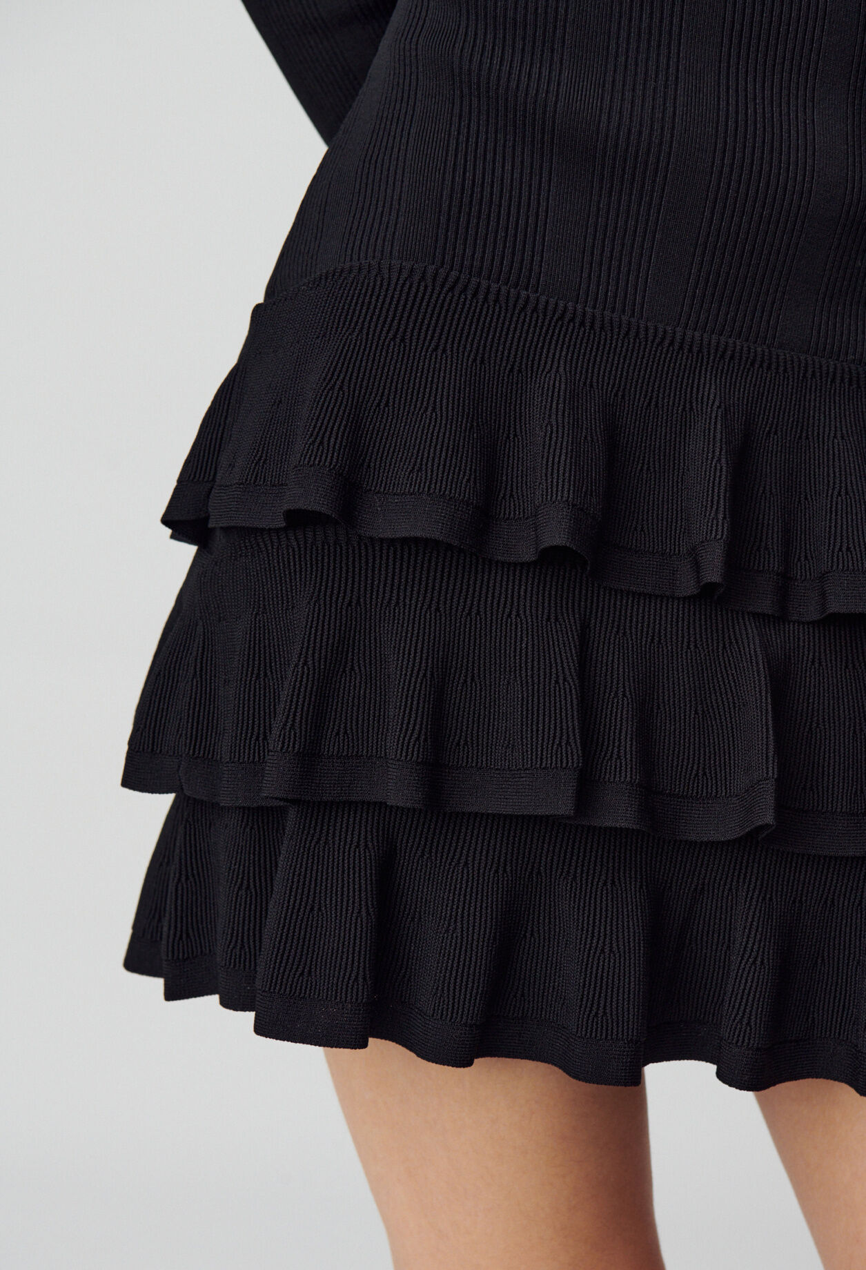 Robe courte maille fine