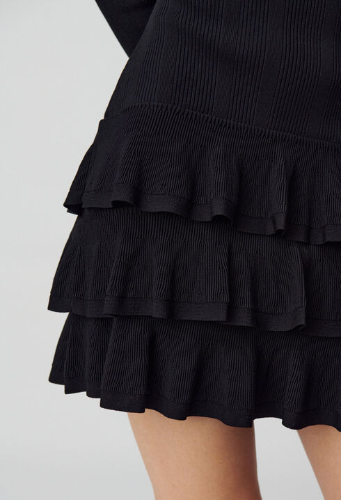 Robe courte maille fine