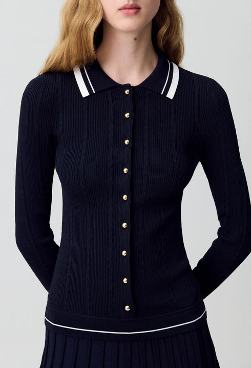 Robe maille chemise