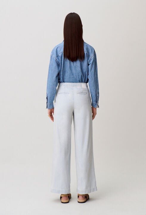 Jean &agrave; pont denim