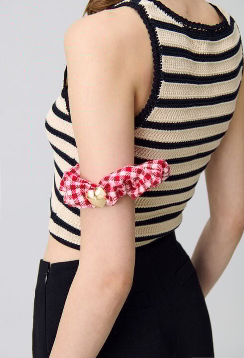Chouchou vichy bijou coeur