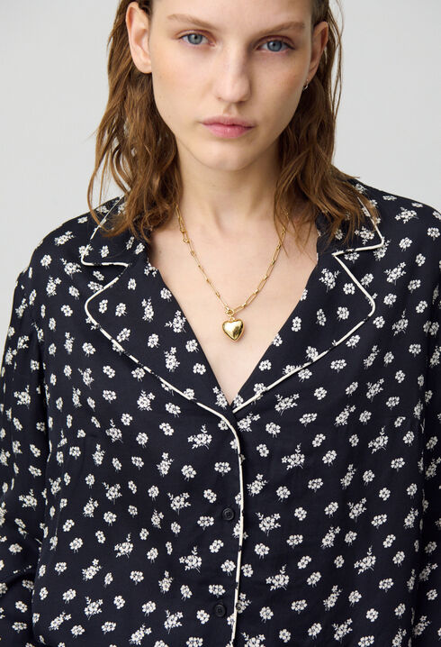Chemise fluide courte