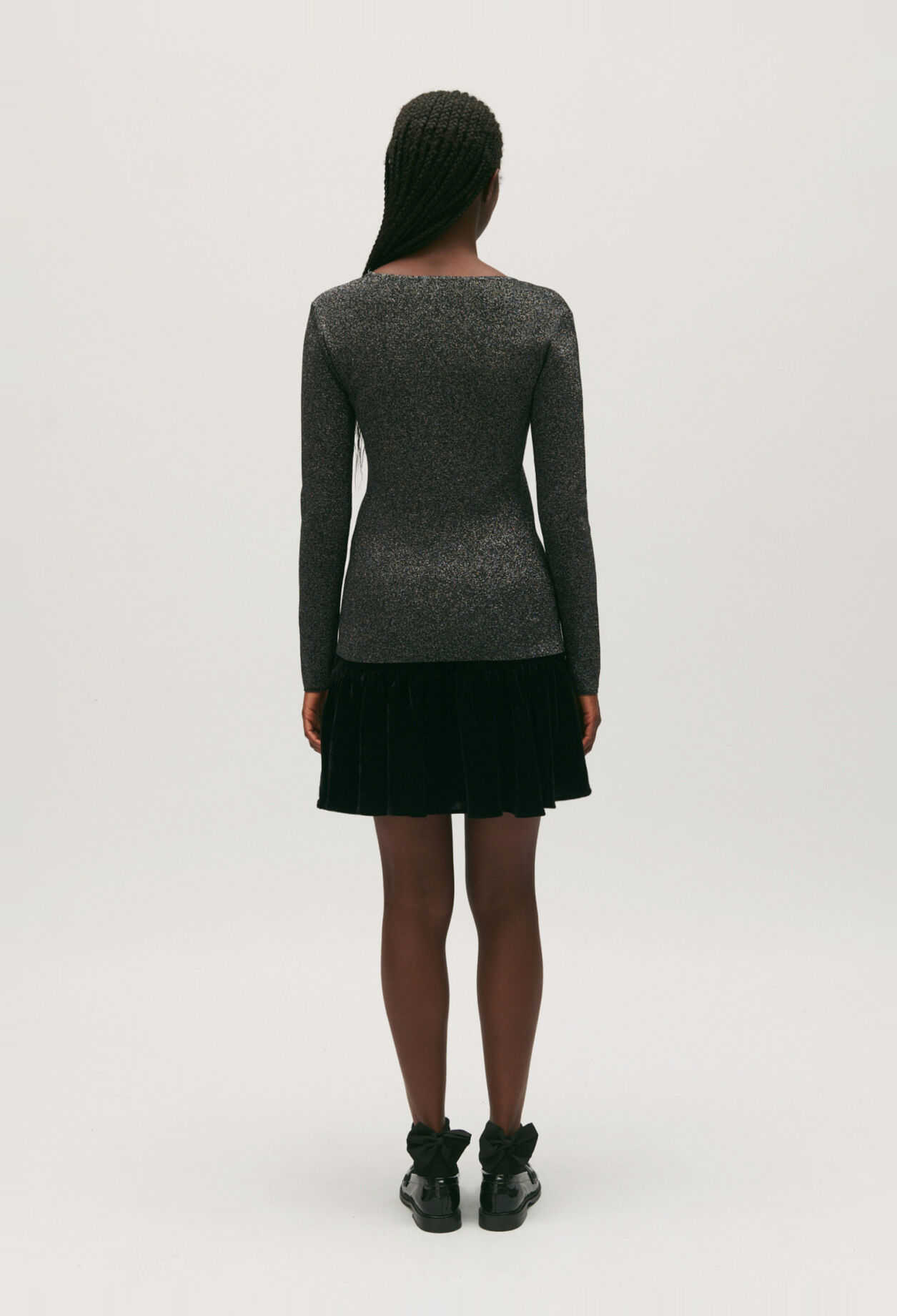 Silver sparkling jumper