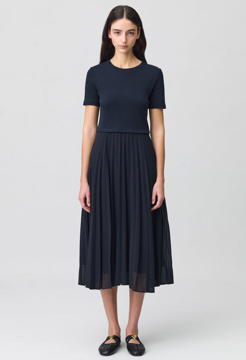 Robe Teli longue bimatière