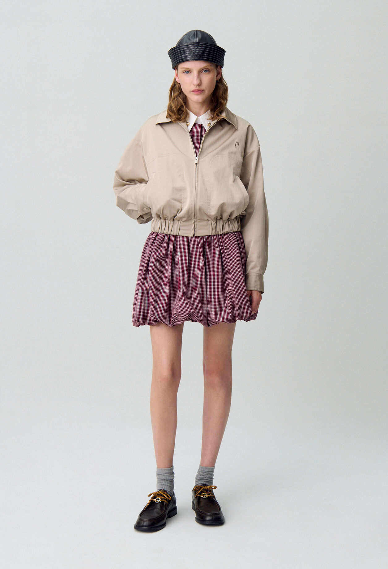 Blouson oversize zippé