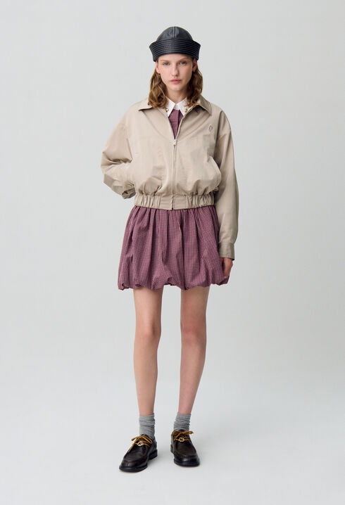 Blouson oversize zippé