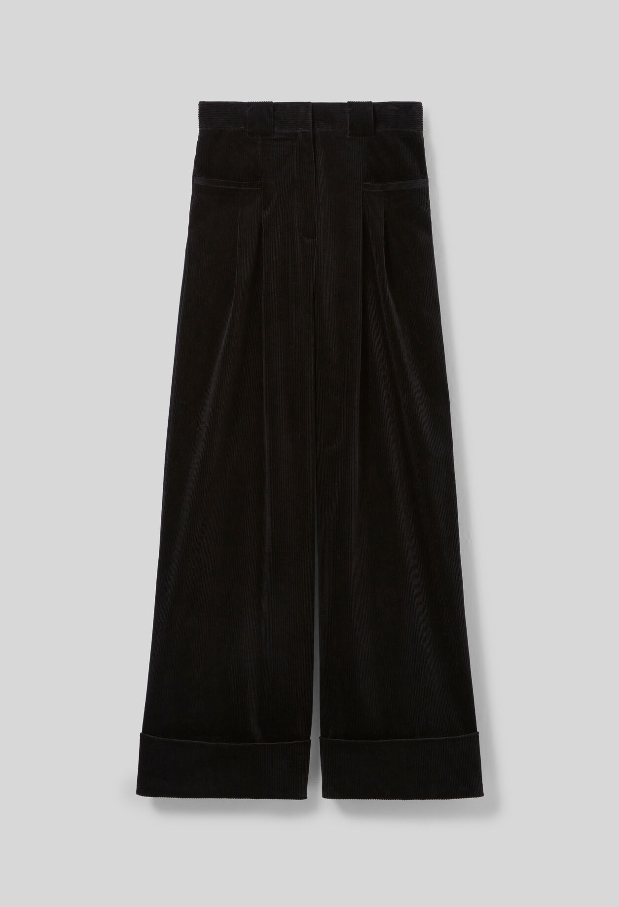 Wide-Leg Velvet Trousers