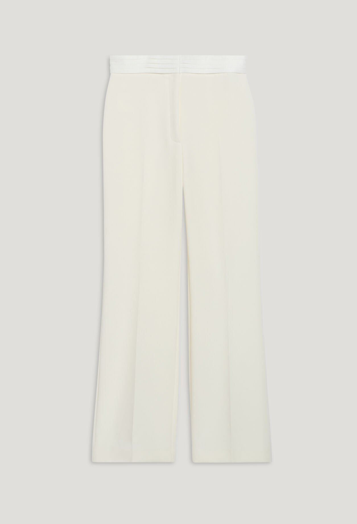 Pantalon droit tailleur blanc