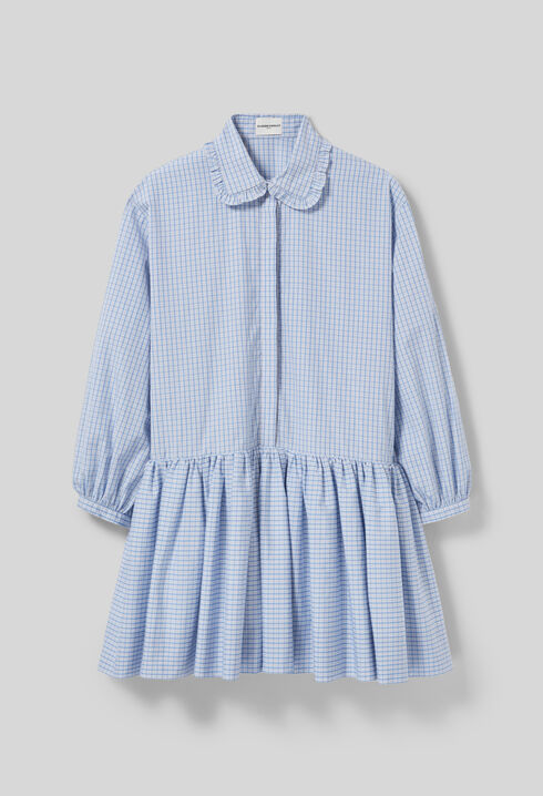 Robe babydoll à carreaux