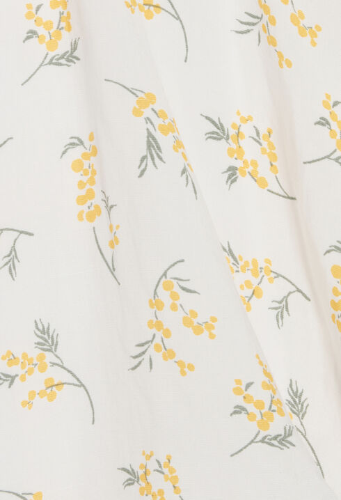 Robe midi asymétrique mimosa