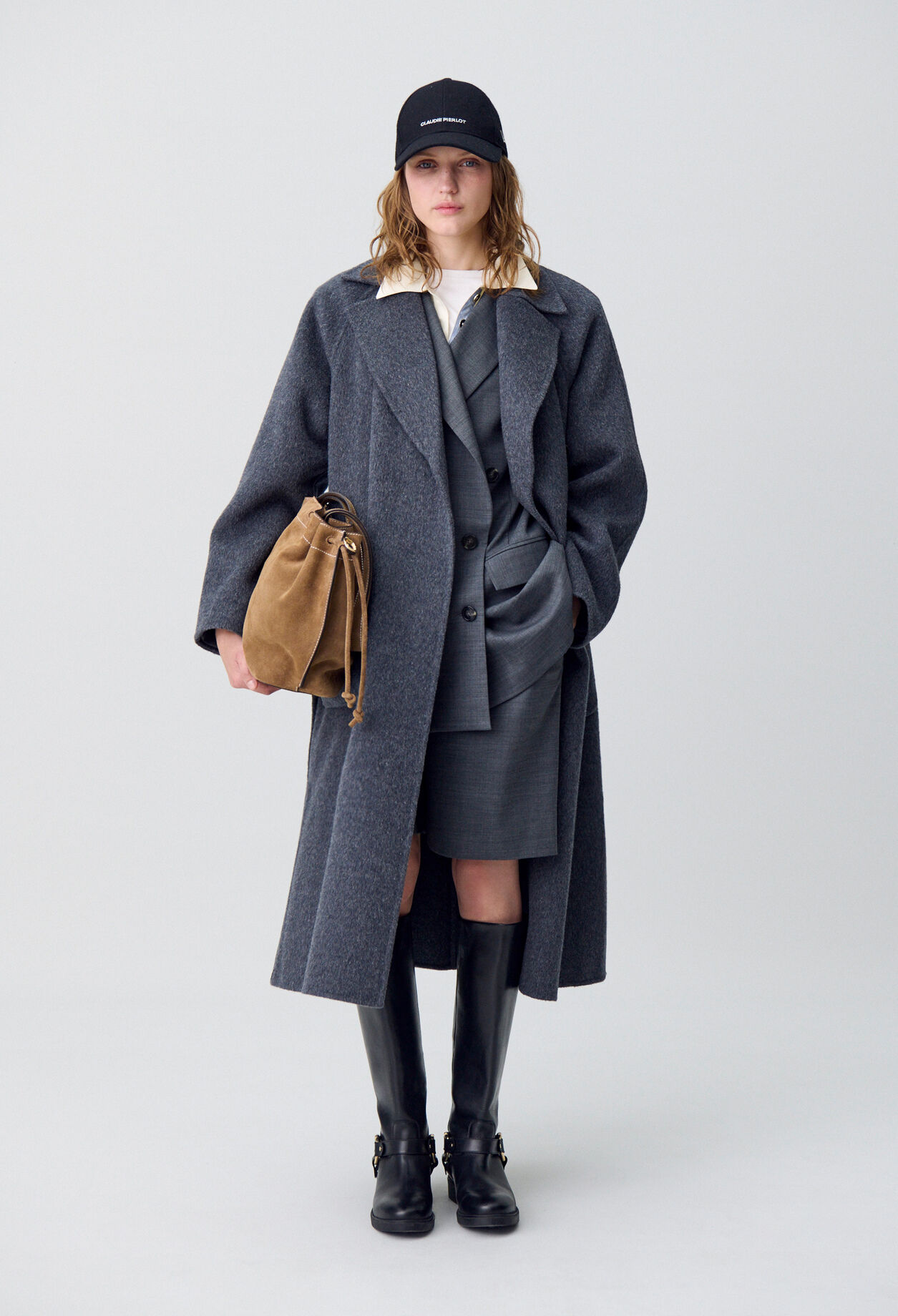 Belted Long Wool Coat