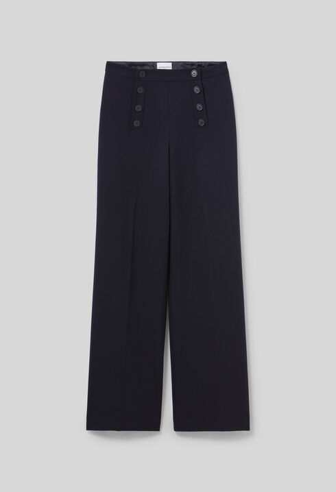 Pantalon droit à pont