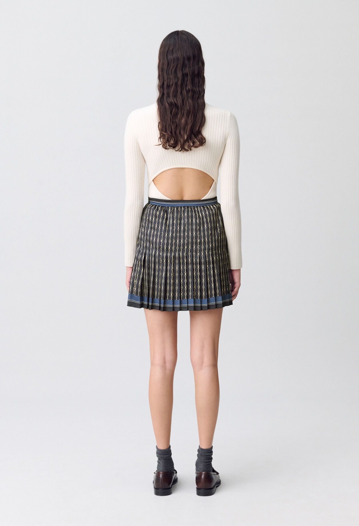 Pleated Mini Skirt