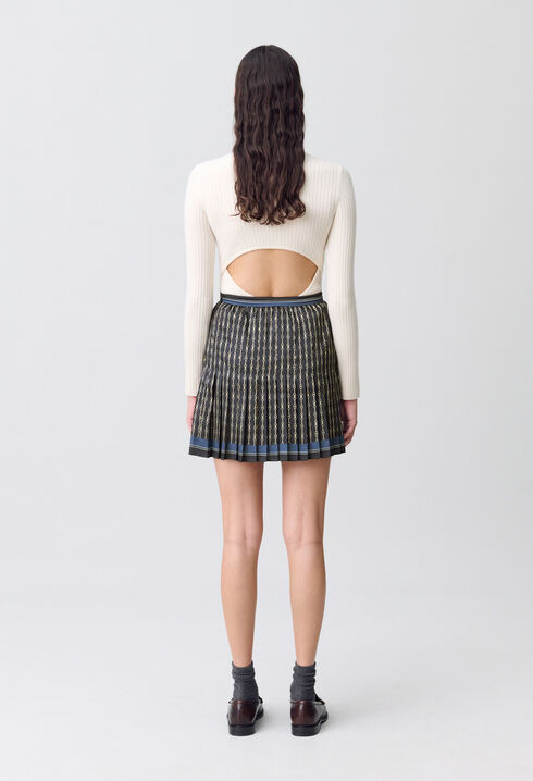 Pleated Mini Skirt
