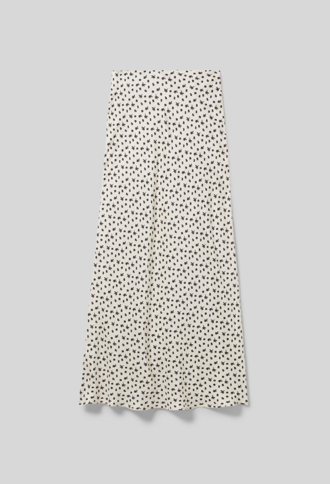 Floral print fluid skirt